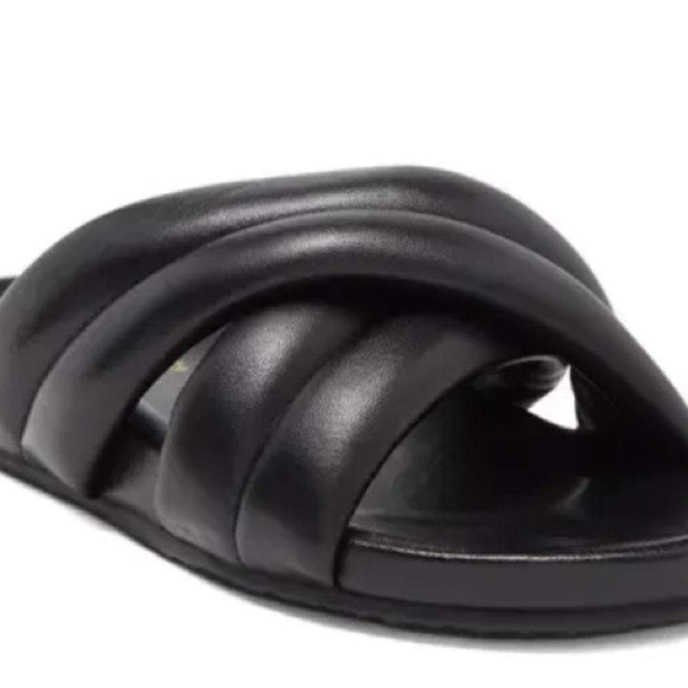 Seychelles Quilted Slide Sandal in Black